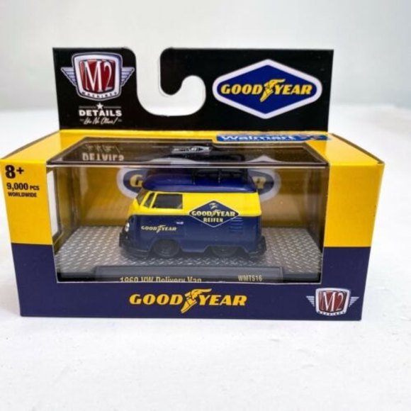 M2 Machines 2021 Walmart Exclusive Goodyear 1960 Volkswagen VW Delivery Van - Picture 2 of 8